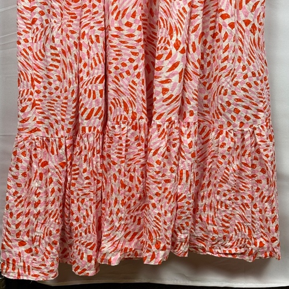 Fate Women Tiered Sleeveless Maxi Dress Sz M Babydoll Oversized Beachy Cut-out - Picture 8 of 16